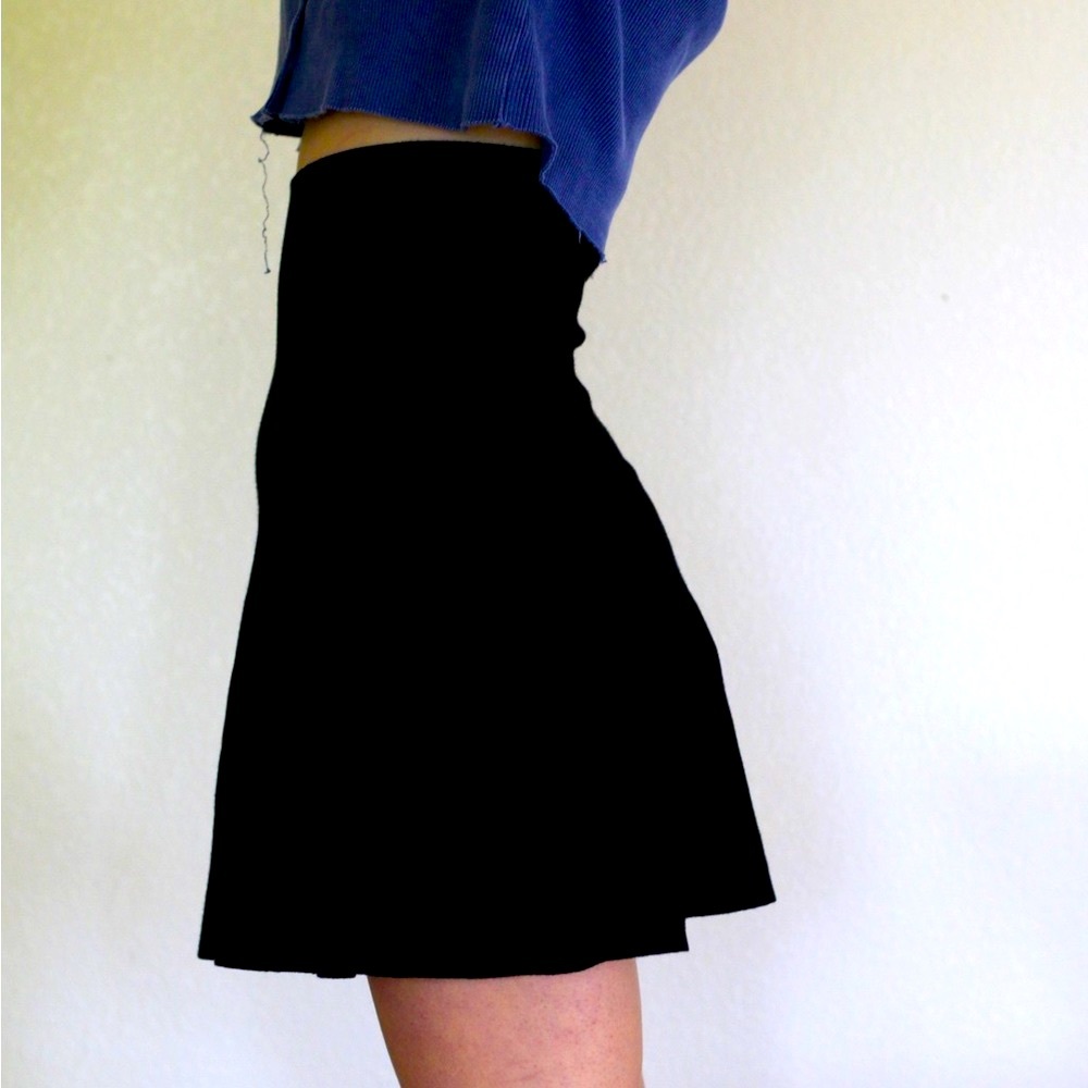 New Look Black body con A line skirt